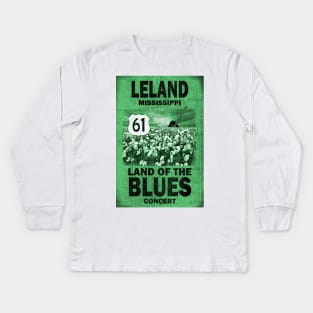 Leland Mississippi Blues Kids Long Sleeve T-Shirt
